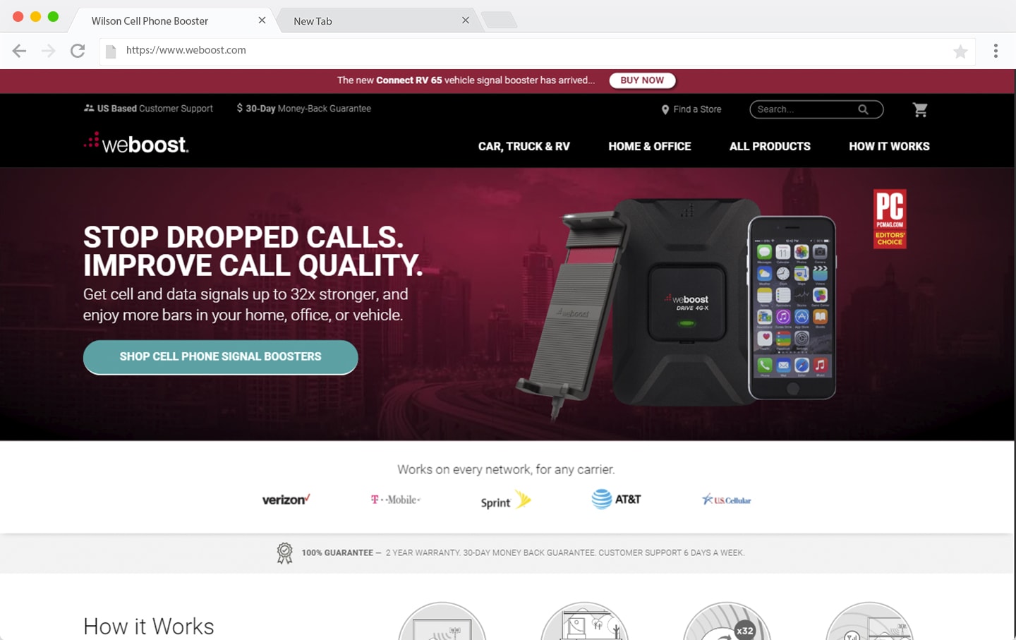 weboost.com desktop website